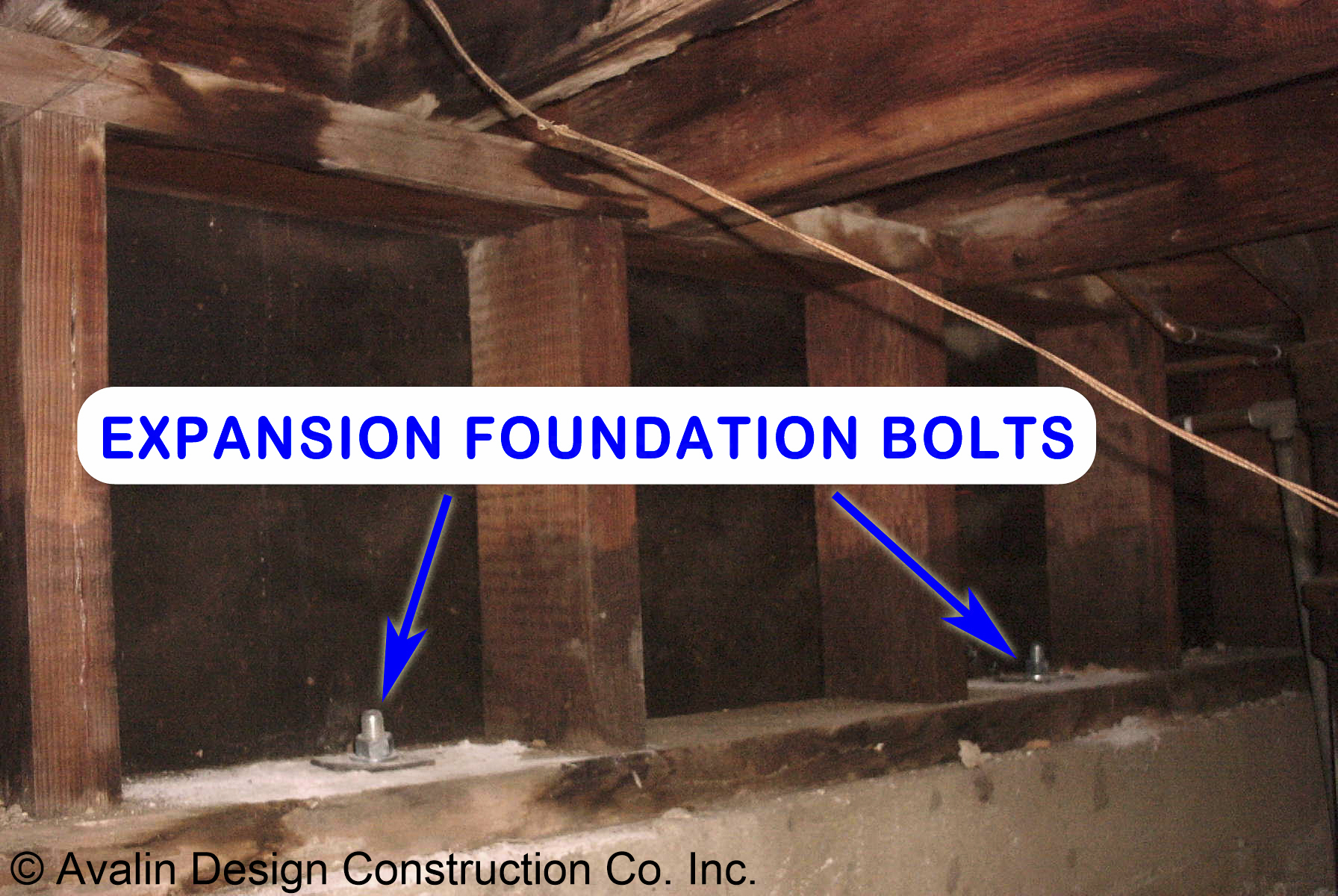 Expansion Foundation Bolts installed